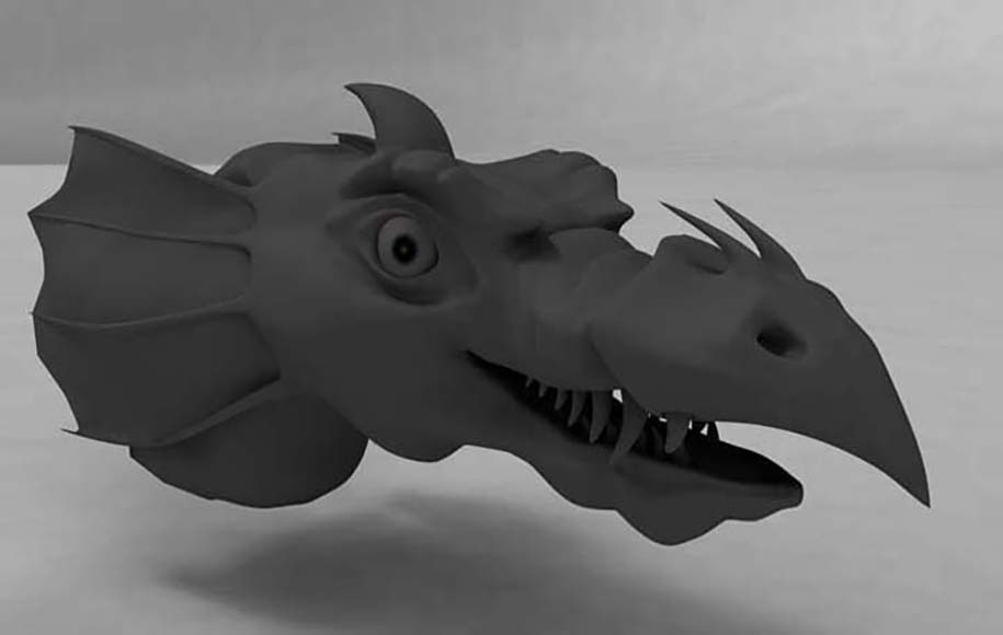 3D Dragon Head